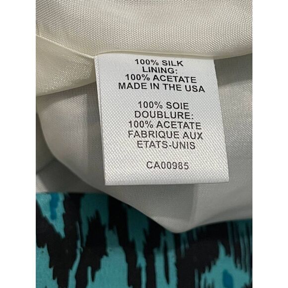 Nanette Lenore Silk Printed Mini Dress White 0‎ - Picture 6 of 16